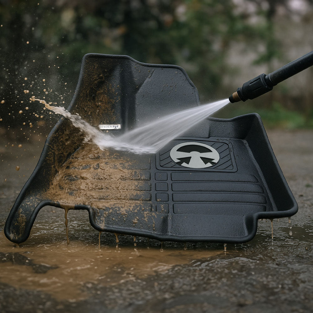 pressure washing waterproof car mat