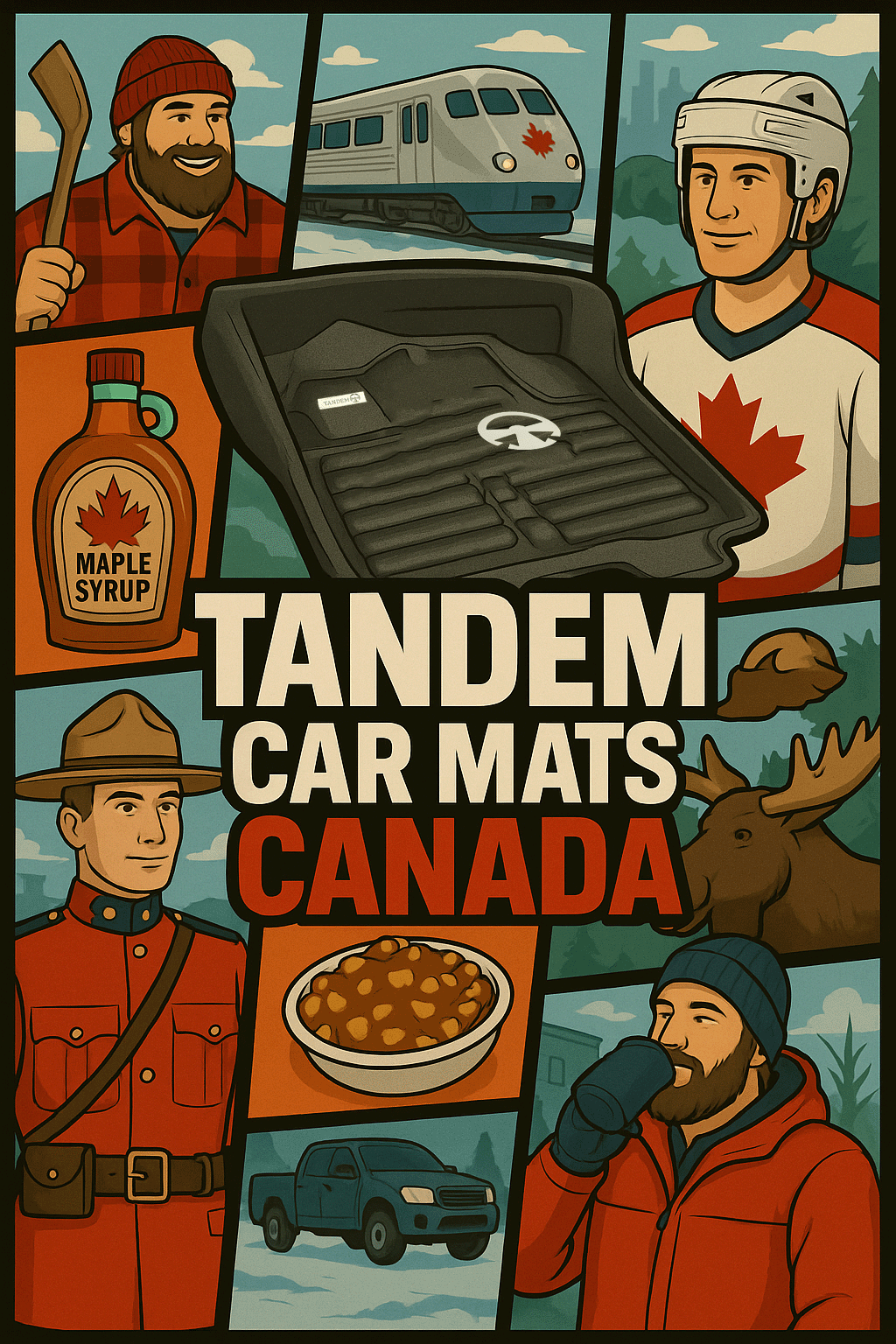 tandem car mats made in canada poster